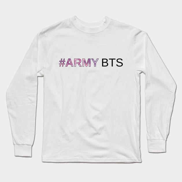 Army BTS Long Sleeve T-Shirt by Marija154